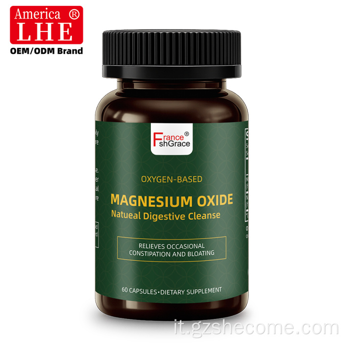 Shecome Capsule di ossido di magnesio per la pulizia digestiva